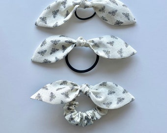 Abeille - Bee Bunny Ear Bows and Scrunchies