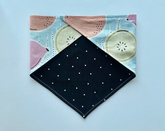 Dog Bandana - Summer Fruit - Reversible