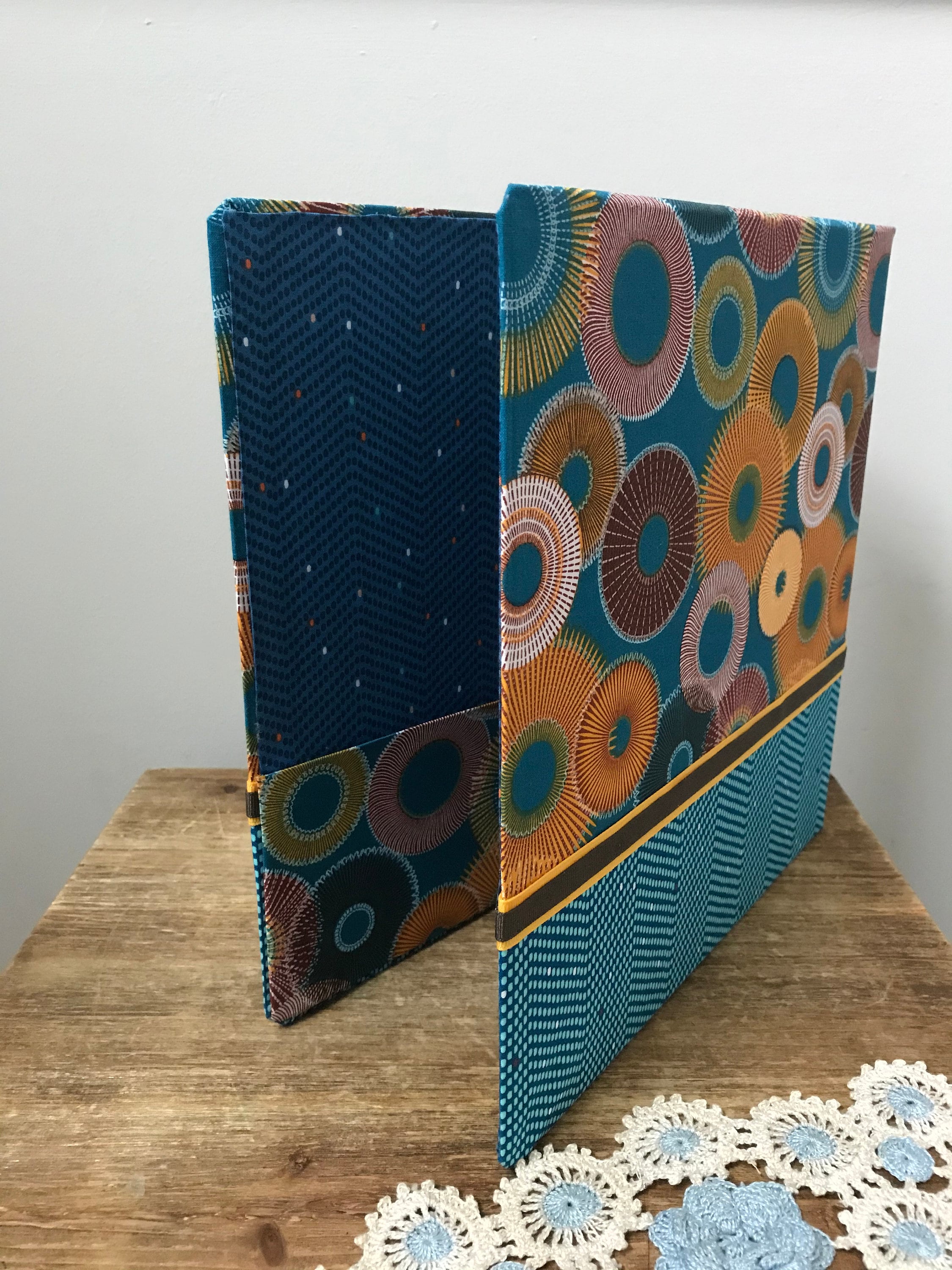 New 3rings standard binder covered with beautiful fabrics. Etsy