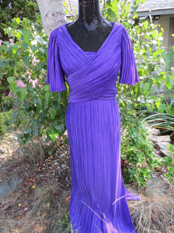 Purple Richilene Gown with Wrap