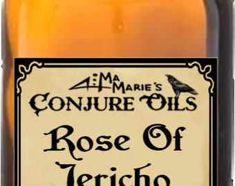 Ma Marie's Authentic Rose of Jericho Oil Resurrection Plant, Bountiful Blessings, Wealth, Protection, Enduring Love, Prosperity Hoodoo