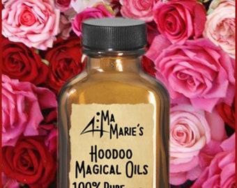 Ma Marie's Magical 100% Pure Rose Water Love Youthful Folk Art Magic Hoodoo Mojo Southern 4 Oz.