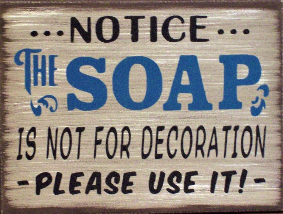 El jabón no es para la decoración baño primitivo rústico | Etsy