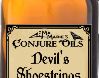 Ma Marie's Devil's Shoestrings Conjure Oil Protect Harrassment Enemies Negativity Hoodoo Ritual Swamp Magic