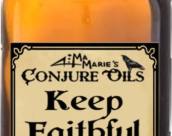 Ma Marie's Keep Faithful Oil Keep Partner From Straying, Faitfulness, Commitment, Loyality, Earn Respect Conjure Swamp Magic Hoodoo 1 Oz