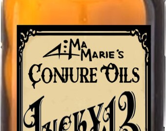 Ma Marie's Lucky 13 Conjure Oil, Lucky Gamblers, Good Luck Folk Magic