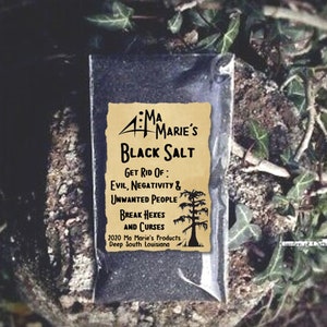 Ma Marie's Black Salt Witches Salt Break Curses Get Rid Of Evil Hoodoo