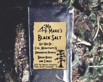 Ma Marie's Black Salt Witches Salt Break Curses Get Rid Of Evil Hoodoo