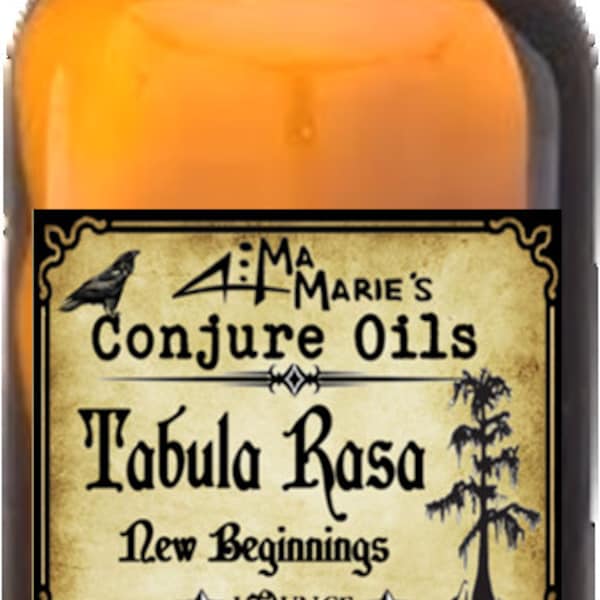 Ma Marie's Tabula Rasa Oil For New Beginnings, A Fresh Start, Clean Slate, Letting Go Of The Past Folk Magic