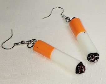 Need a smoke? Cigarette Earrings Everyday Use