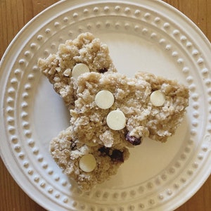 Cranberry White Chocolate Lactation Cookie Squares - Delicious Lactation Support Bars