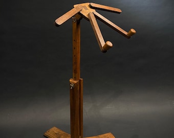 Vintage Wooden Folding Artist Easel / Book Rest – Adjustable Display Stand