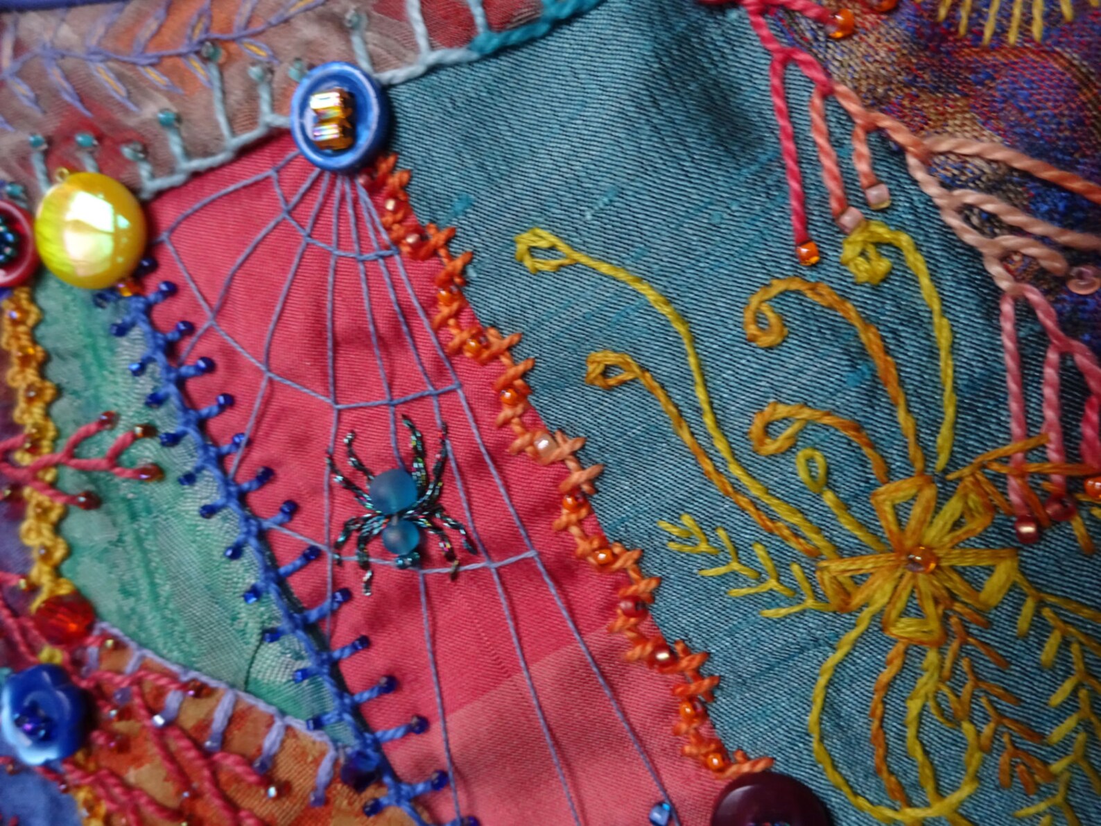 Crazy Quilt Wall Hanging Wall Hanging Decoration Crazy Quilt Etsy