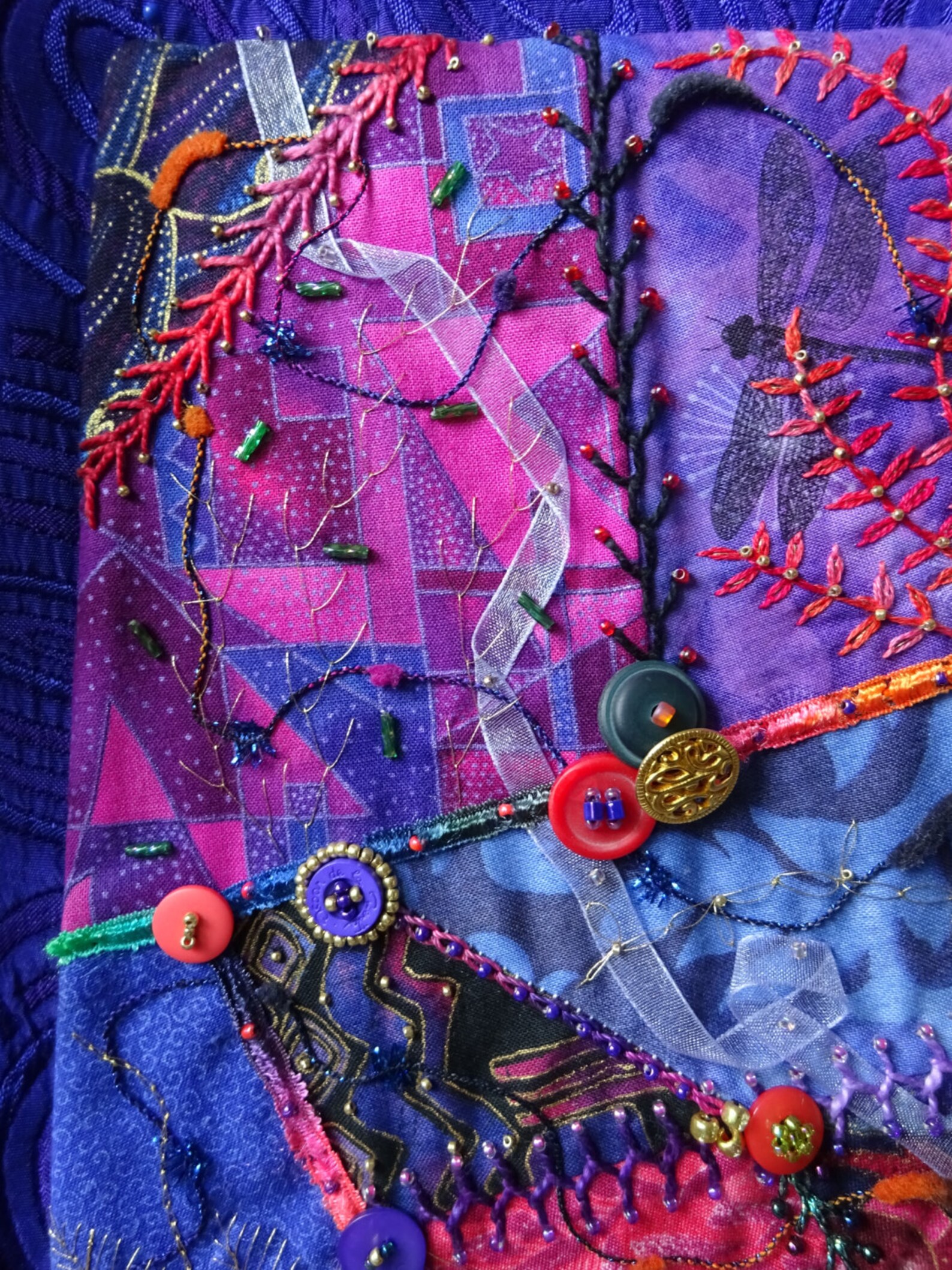 Crazy quilt wall hanging wall decoration crazy quilt decor Etsy