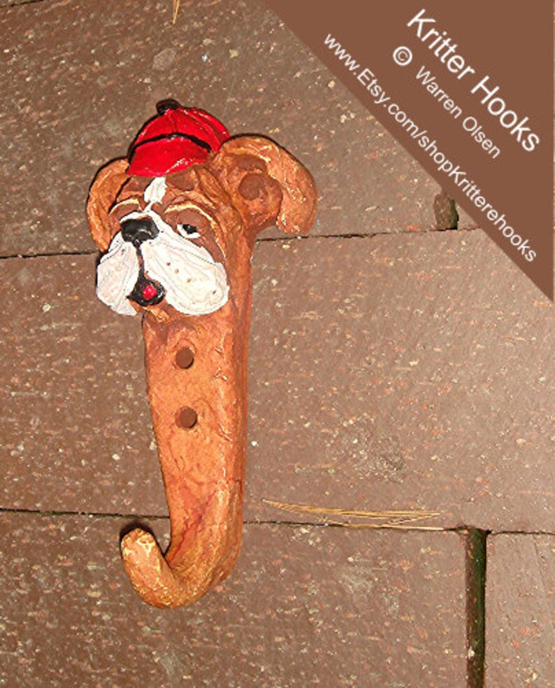 Bulldog Hooks Dog Hook Leash Holder Hooks Back Pack Hooks Etsy