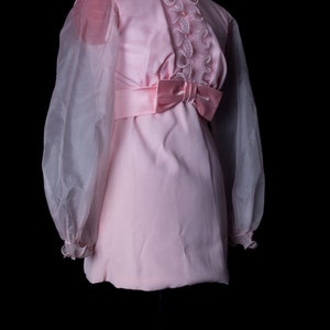 1960's Ruffled Pink Babydoll Dress image 5