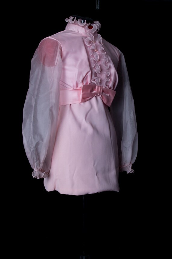 1960's Ruffled Pink Babydoll Dress - image 5