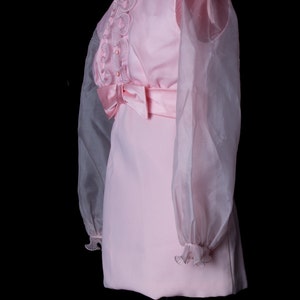 1960's Ruffled Pink Babydoll Dress image 3