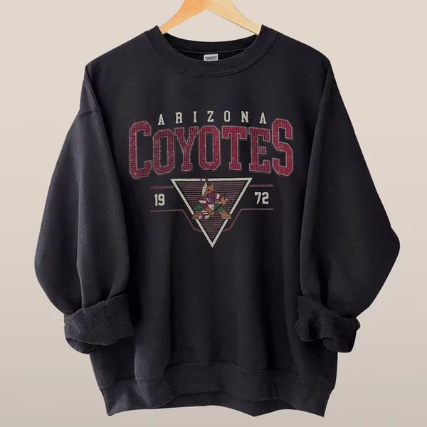 Vintage Arizona Coyotes Sweatshirt, 90s Arizona Hockey Sweatshirt, Retro Style Hockey Crewneck, Arizona 90s TShirt