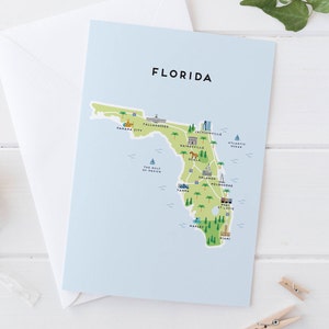 Karte von Florida Karte / Reisegeschenke / Geschenke für Reisende / United Kingdom / Great Britain