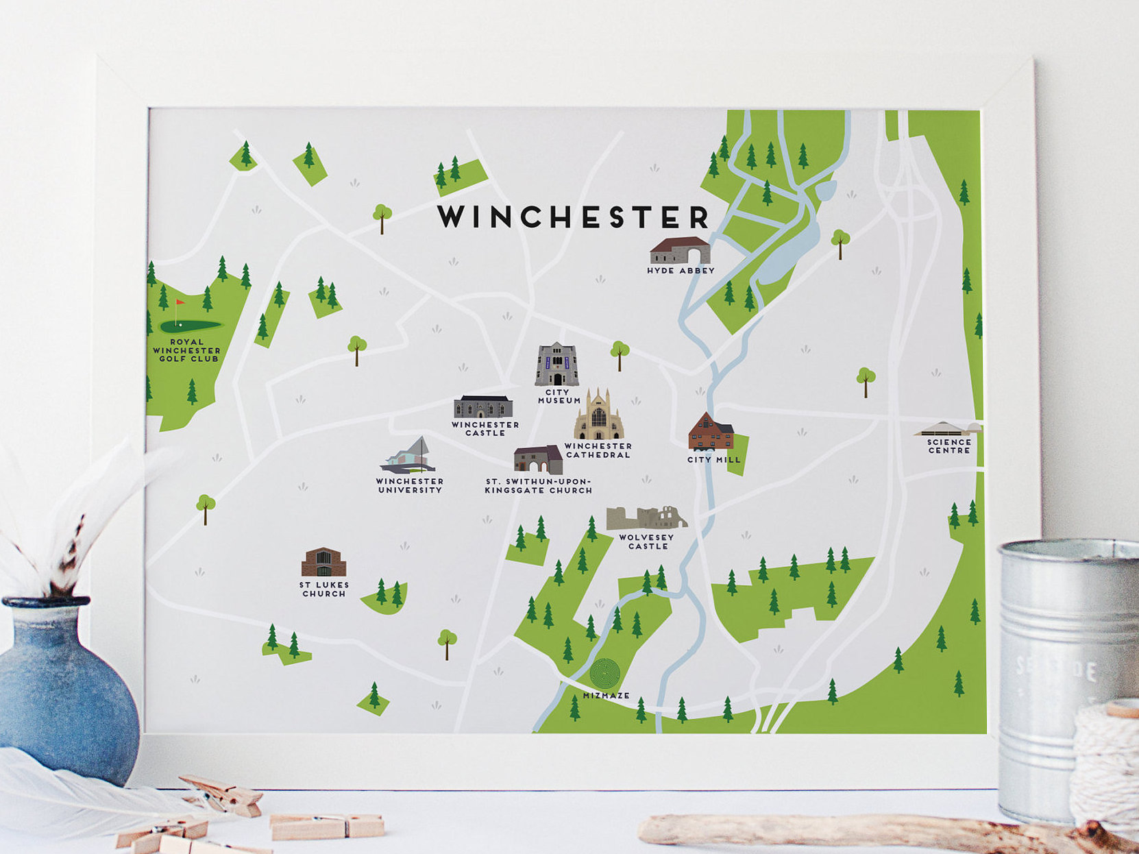 Winchester Tourist Map