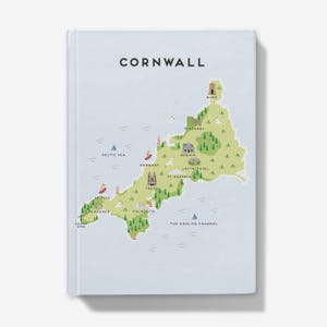 Carnet cartonné de carte illustrée des Cornouailles - Beauté côtière et patrimoine celtique