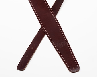 2" tapered Leder Gitarre Strap Grenze genäht
