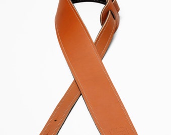 2.5" Boot Leather Guitar Strap