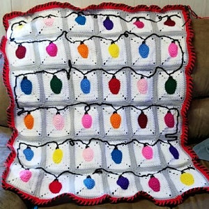 Festive Christmas lights throw