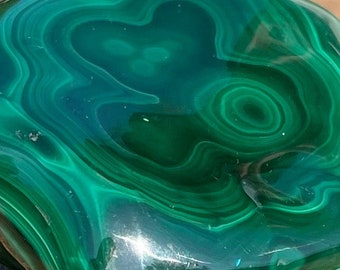 Malachite Freeform Stone Rock Specimen / Gift for her / Gift for him