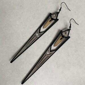 Art Deco Dart Earrings image 3