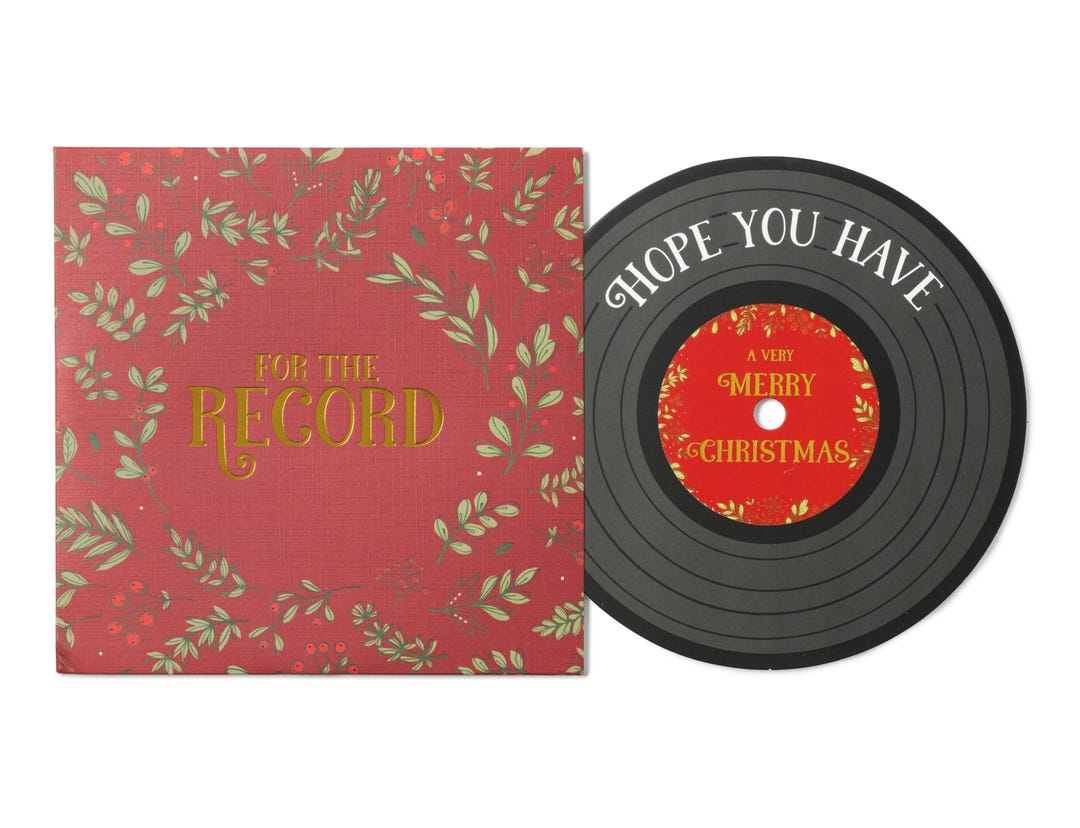 Vintage Vinyl Record Christmas Cards 12pack Etsy