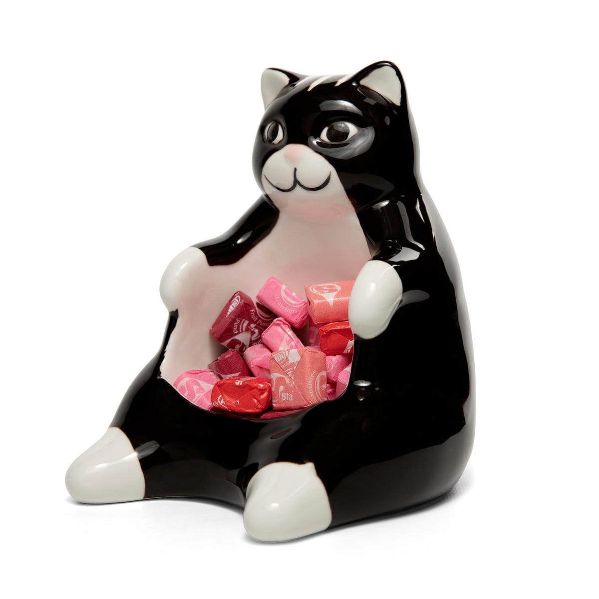 Lazy Black Cat Home decor. Can be used as a candy dish, decorative bowl, tealight candle holder, and jewelry tray, Birthday gifts for Women