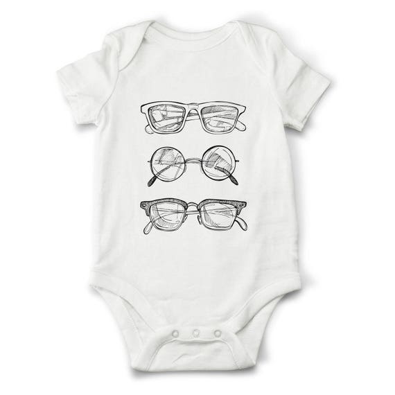 Sunglasses Baby Bodysuit Cute Baby Bodysuit Trendy Baby Clothes