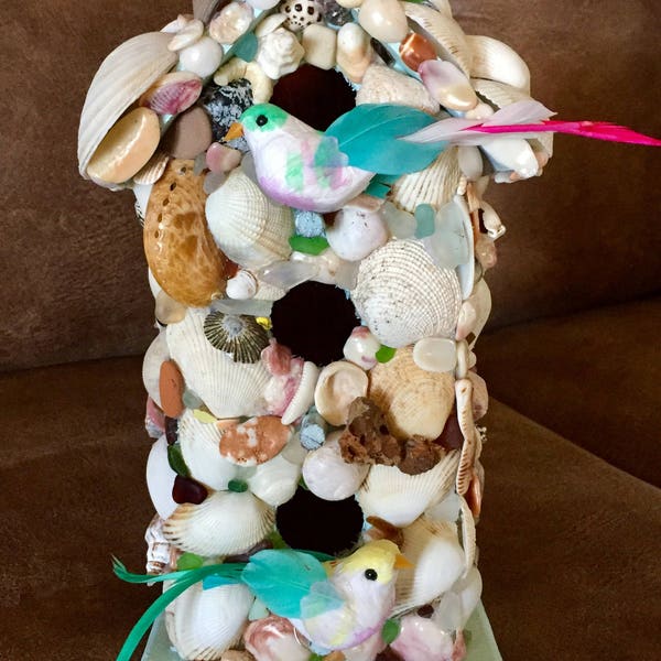 Seashell Birdhouse - Etsy