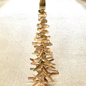 Driftwood Christmas Tree, Holiday Tree Decoration, Rustic Cabin Seasonal Decor, Freshwater Driftwood Decoration, Stick Tree