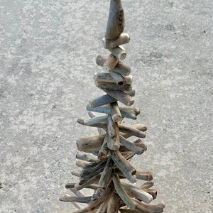 Driftwood Christmas Tree, Holiday Decoration, Wooden Rustic Tree, Coastal Wooden Furniture, Drift Wood Stick Mantel Decor