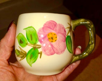 Franciscan Desert Rose Set of 4 Tea or Coffee Mugs, Small Franciscan Mug, 6 fl oz Teacup,  Made in England, 3” Tall Mug