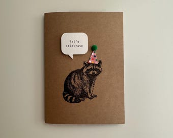 let's celebrate (raccoon)