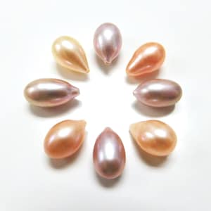 50pcs. Fresh Water Multi-Color Drop 7-8mm Loose Pearl Lot