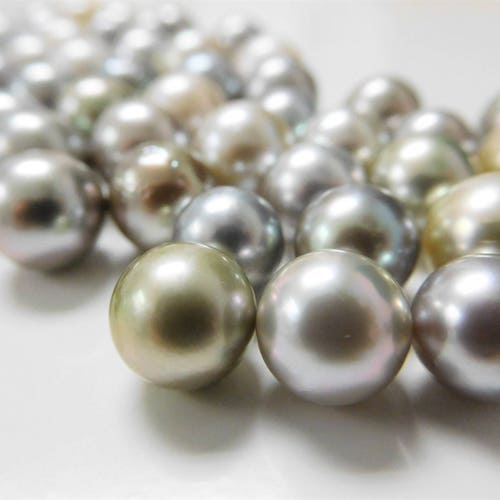 8-11mm Dark Round/near-round/oval Loose Tahitian Pearls - Etsy