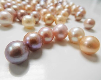 12-13mm Multi-Color Round/Semi-Round Loose Nucleated Fresh Water Pearl