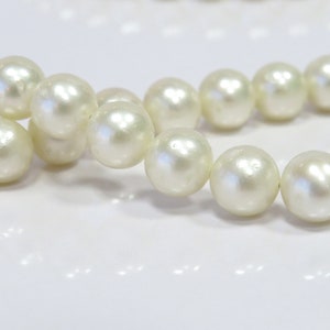 8-10mm Round White South Sea Pearl Necklace Strand - Etsy