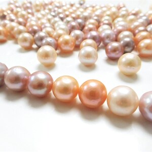 11-12mm Multi-Color Round/Semi-Round Loose Nucleated Fresh Water Pearl