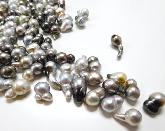 9-10mm Long Fancy-Baroque Tahitian Loose Pearl