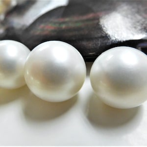 10-16mm Dull-White Round/Near-Round South Sea Loose Pearl