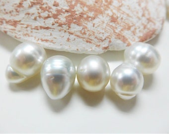 8-9mm White Circle/Baroque Loose South Sea Pearl