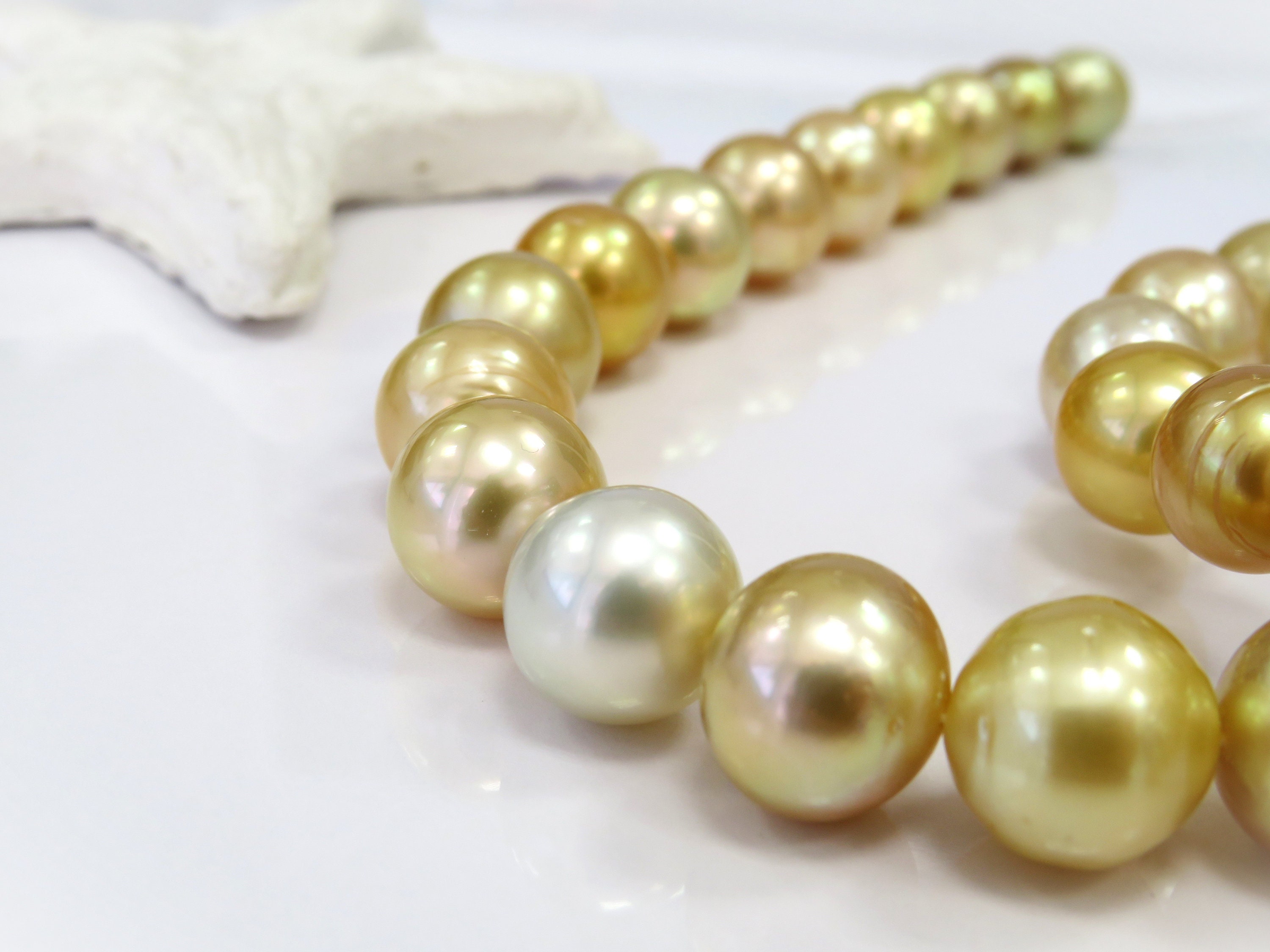 Collana In Oro Con Perle Dei Mari Del Sud - Foto 12