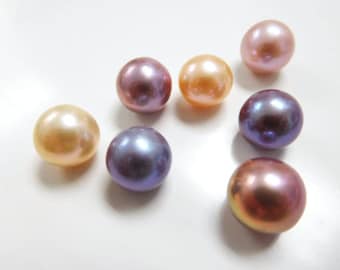 12mm Multi-Color Round/Semi-Round Loose Nucleated Fresh Water Pearl