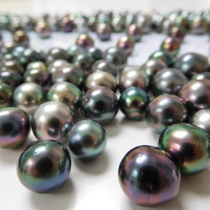 8-11mm Multi-color Near-round/buttons Tahitian Loose Pearls - Etsy